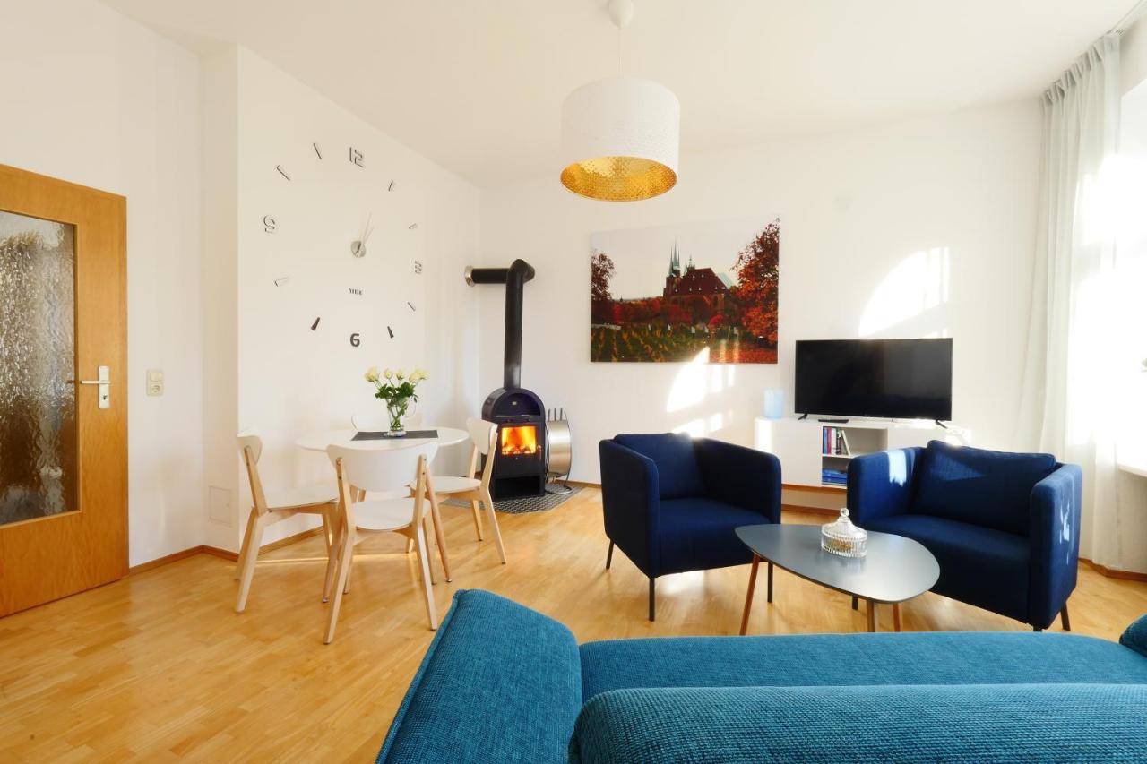 Wohnung Mit Blick Auf Die Zitadelle Petersberg - 3 Zimmer Erfurt Dış mekan fotoğraf